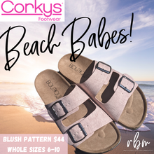 Load image into Gallery viewer, Corkys Beach Babe Sandals - Blush Pattern
